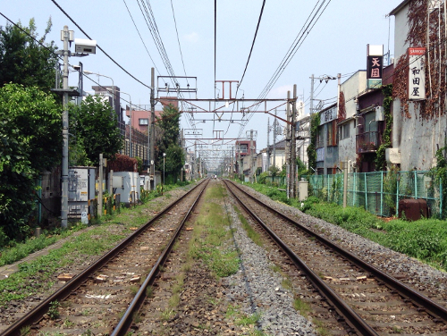 線路の写真を一枚